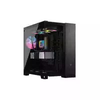 Corsair 6500X Mid-Tower Dual Chamber PC Case (Black obsidian)
