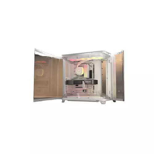 Corsair AIR 5400 RS-R ARGB E-ATX Mid-Tower Triple Chamber Casing White - 6
