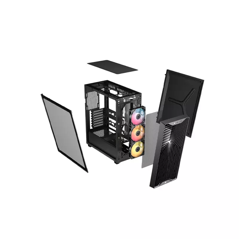 Corsair 3200D RS ARGB Mid-Tower PC Case (Black) - 2
