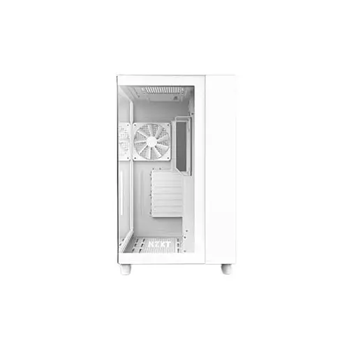 NZXT H9 Flow Dual-Chamber ATX Mid-Tower PC Gaming Case - White - 1