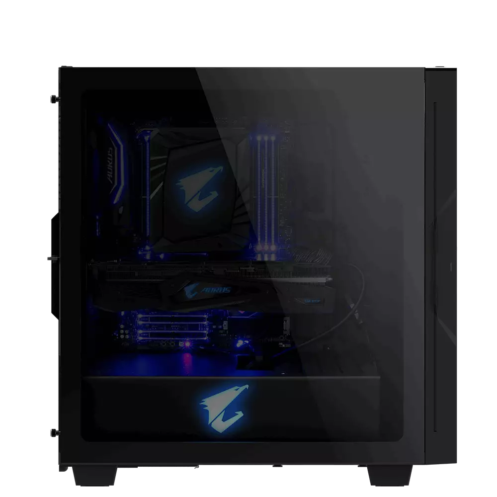Gigabyte GB-AC300G GLASS ATX Mid-Tower Tempered Glass Casing - 1