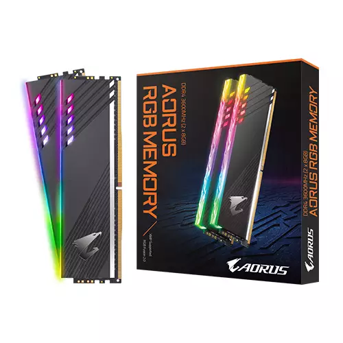 GIGABYTE AORUS RGB 16GB (2x8GB) DDR4 3600Mhz Desktop Ram - 2