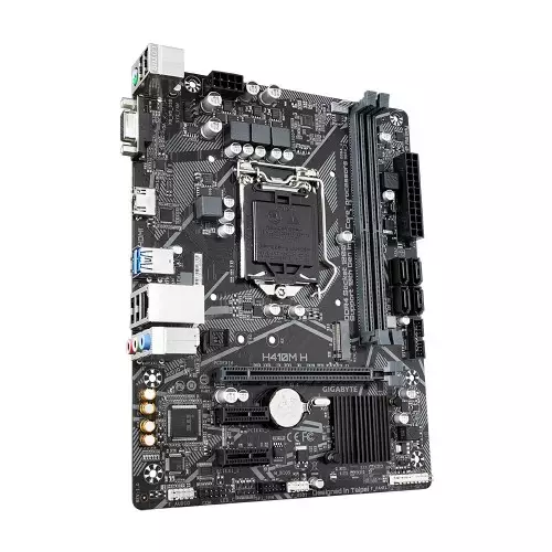 Gigabyte H410M H 10th Gen Micro ATX Motherboard - 1