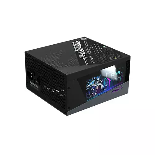 GIGABYTE AORUS P1200W 80+ PLATINUM FULL MODULAR POWER SUPPLY WITH LCD - 1