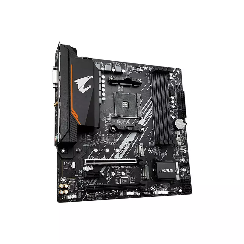GIGABYTE B550M AORUS ELITE AX AM4 DDR4 AMD mATX Motherboard - 2
