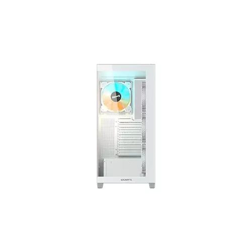 Gigabyte C500 Panoramic Stealth Ice Mid Tower ATX Desktop Case (White) - 2