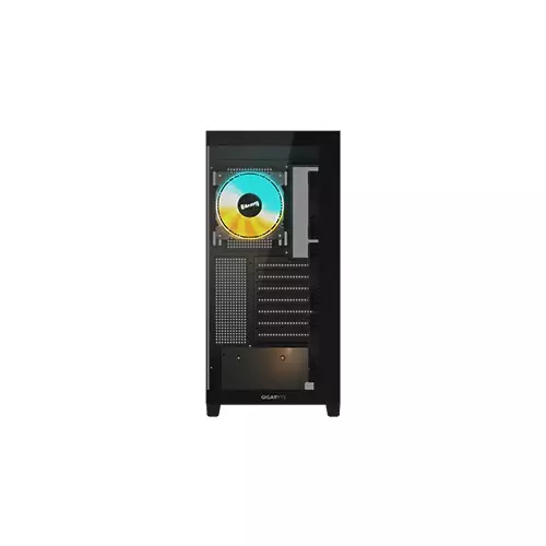 Gigabyte C500 Panoramic Stealth Mid Tower ATX Desktop Case (Black) - 2