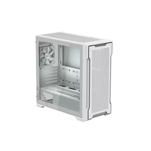 GIGABYTE C102 GLASS ICE Mid-Tower ATX Desktop Case (White) - 0