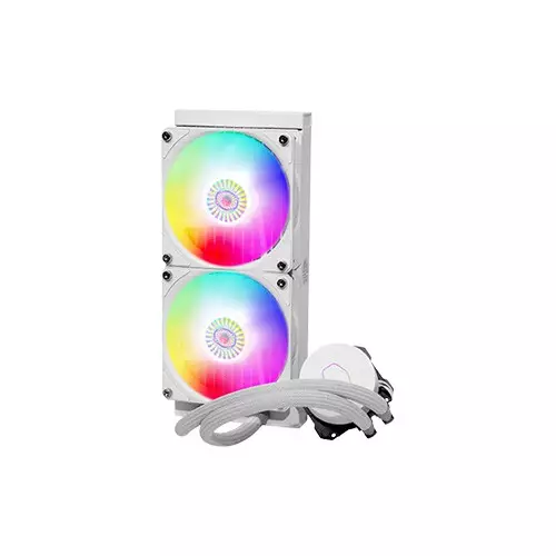 Cooler Master MasterLiquid ML240L ARGB V2 CPU Liquid Cooler (White) - 1