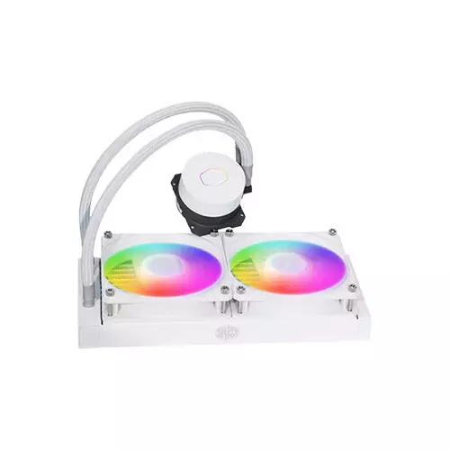 Cooler Master MasterLiquid ML240L ARGB V2 CPU Liquid Cooler (White) - 2