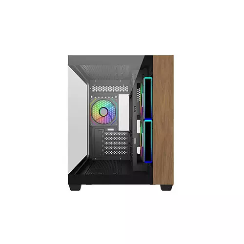 Cooler Master Elite 481 Wood Cabinet Case (Black) - 2