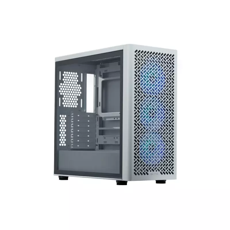 Cooler Master Elite 502 Mid Tower Micro ATX Case (White)