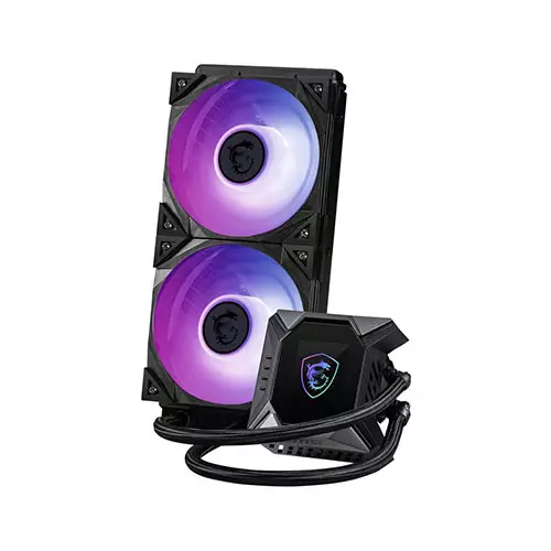 MSI MAG CoreLiquid K240 ARGB LCD 240mm All in One Liquid CPU Cooler - 0