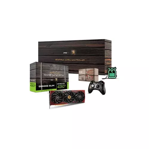 MSI GeForce RTX 4060 Ti Gaming Slim X GC30 Monster Hunter Edition 3X 8GB GDDR6 Graphics Card - 1