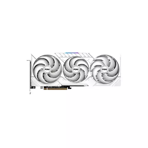 Sapphire PURE AMD Radeon RX 9070 Gaming OC 16GB GDDR6 Graphics Card White - 3
