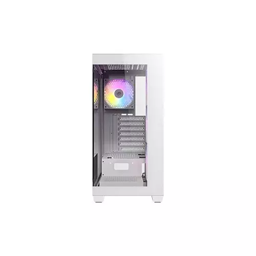 Antec CX300 ARGB Pre-installed 4 ARGB Fan Mid Tower ATX Gaming Case (White) - 2