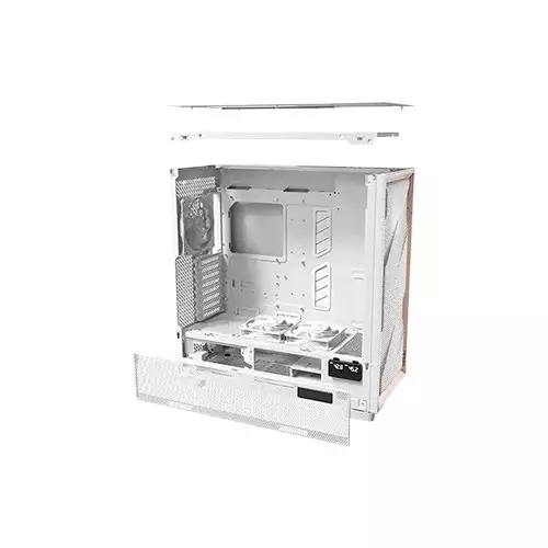 Antec Flux Pro E-ATX Full Tower Gaming Case (White) - 3