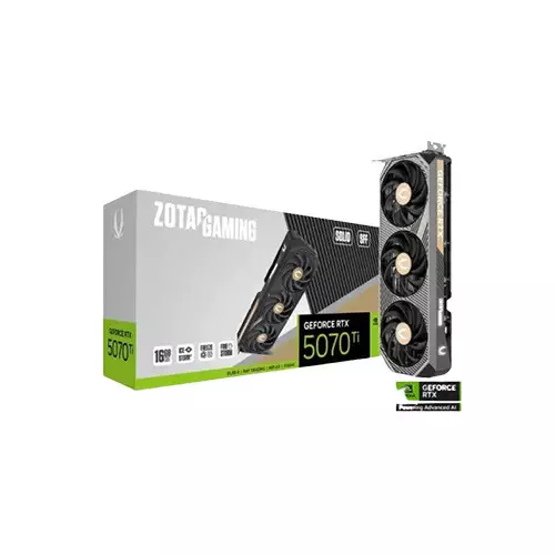 ZOTAC GAMING GeForce RTX 5070 Ti SOLID SFF 16GB GDDR7 Graphics Card