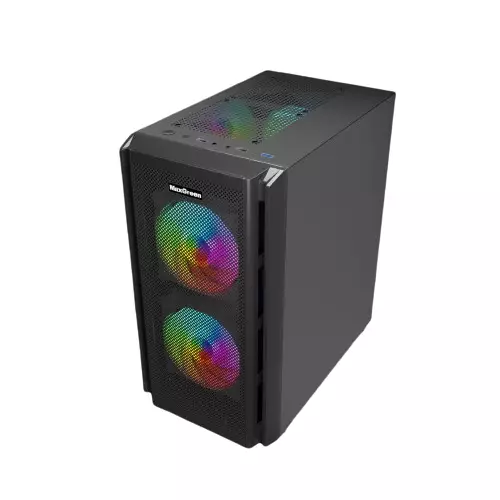 MaxGreen 5510-Mesh Mid-Tower ARGB M-ATX Gaming Case - 1