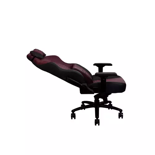 THERMALTAKE X COMFORT REAL LEATHER BURGUNDY RED GAMING CHAIR - 2