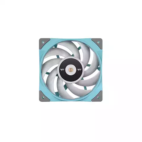 THERMALTAKE TOUGHFAN 12 TURQUOISE HIGH STATIC PRESSURE RADIATOR FAN (SINGLE FAN PACK)