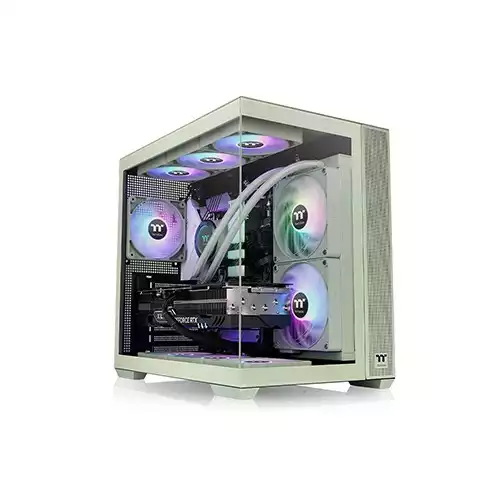 Thermaltake View 380 TG ARGB Mid Tower Gaming Case (Matcha Green)