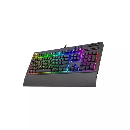 Thermaltake Tt Premium X1 RGB Cherry Mx Silver Switch Wired Mechanical Gaming Black Keyboard - 1