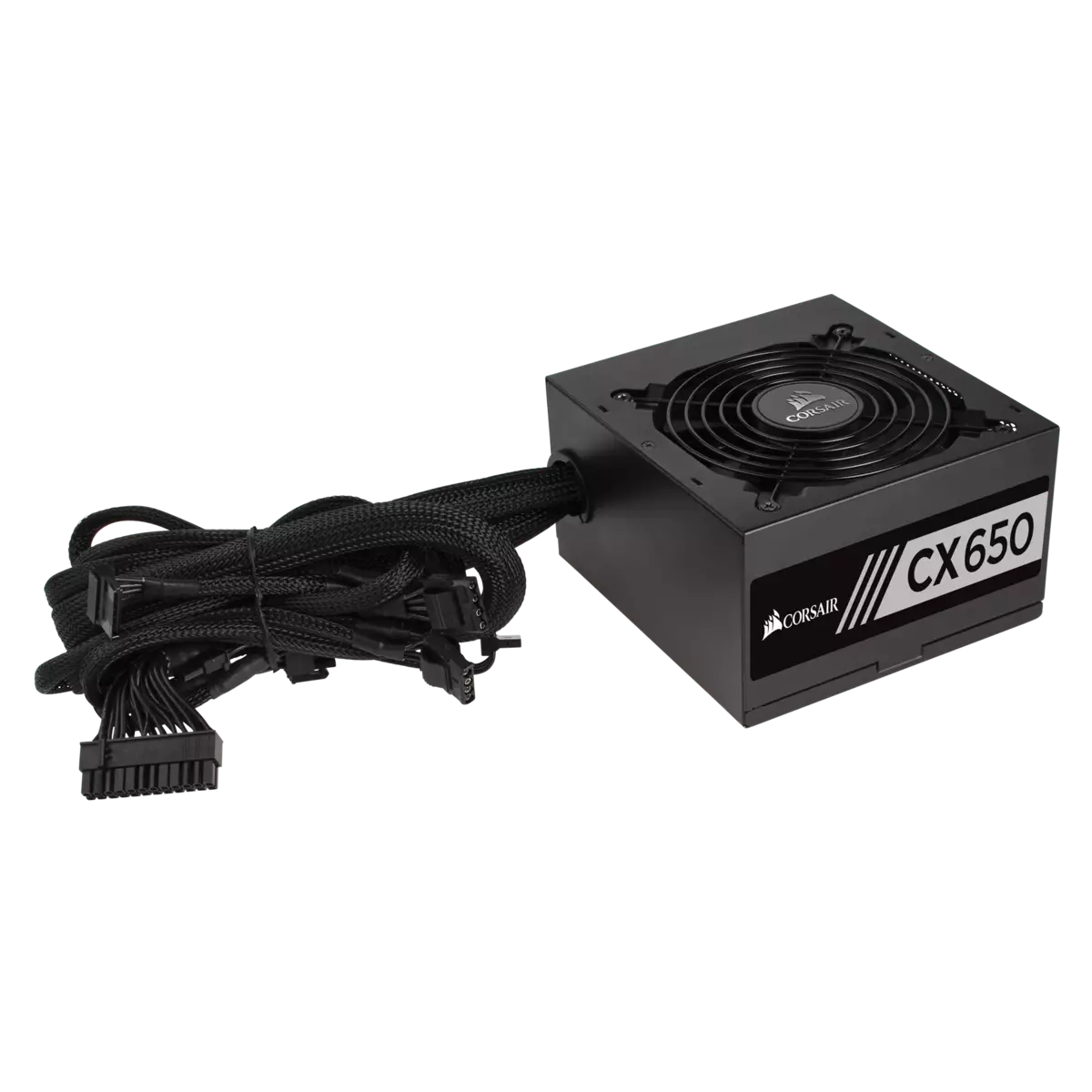 Corsair CX650 650 Watt 80 PLUS Bronze Certified Non Modular ATX power supply - 1