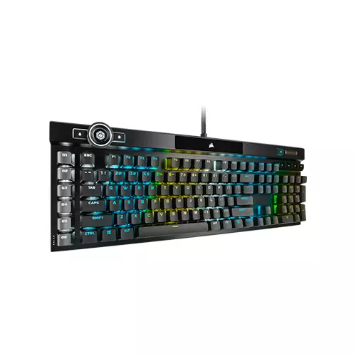 CORSAIR K100 RGB Optical-Mechanical OPX Switch Gaming Keyboard (Black) - 3