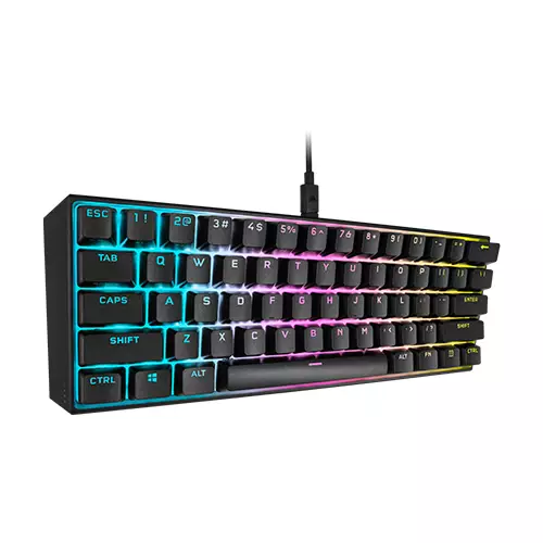 Corsair K65 RGB MINI 60% CHERRY MX SPEED Mechanical Gaming Keyboard ​(Black) - 3