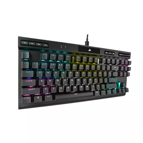 Corsair K70 RGB TKL Mechanical Gaming Keyboard with CHERRY MX Red Switches - 1