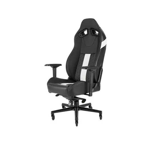 CORSAIR T2 ROAD WARRIOR GAMING CHAIR (BLACK-WHITE) - 2
