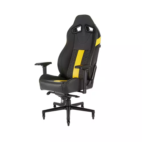 CORSAIR T2 ROAD WARRIOR GAMING CHAIR (BLACK-Yellow) - 2