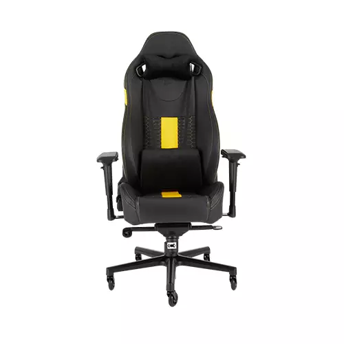 CORSAIR T2 ROAD WARRIOR GAMING CHAIR (BLACK-Yellow) - 3