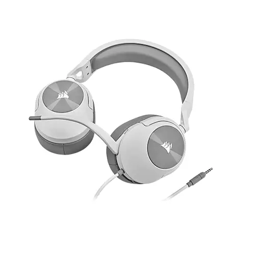 Corsair HS55 SURROUND Wired Gaming Headset — White - 1