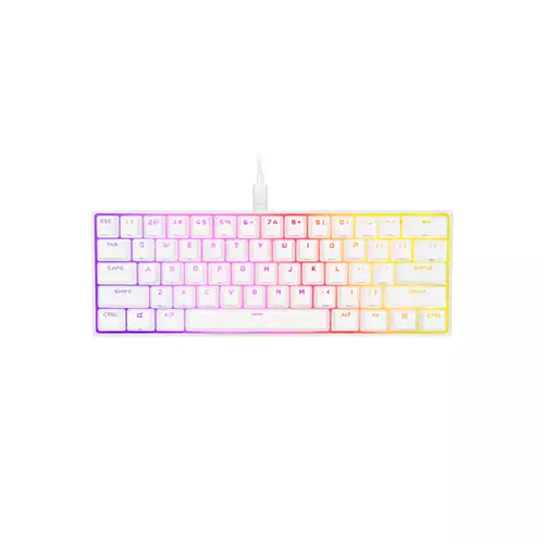CORSAIR K65 RGB MINI 60% CHERRY MX MECHANICAL GAMING KEYBOARD RED-WHITE - TechLand BD Flash Sale