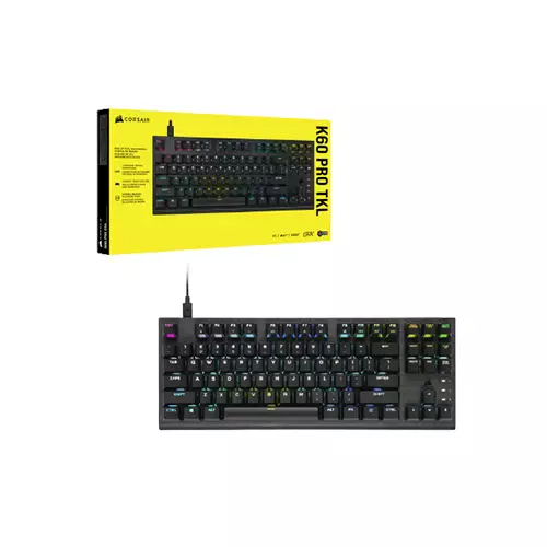 CORSAIR K60 PRO TKL RGB TENKEYLESS OPTICAL-MECHANICAL GAMING KEYBOARD - 2
