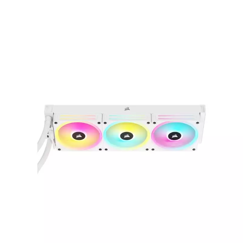 CORSAIR ICUE LINK H150I RGB ALL IN ONE LIQUID WHITE CPU COOLER - 3