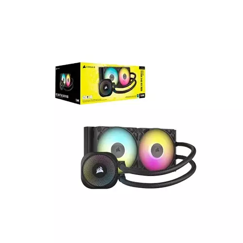 CORSAIR iCUE LINK TITAN 240 RX RGB ALL IN ONE Liquid CPU Cooler (Black) - 5