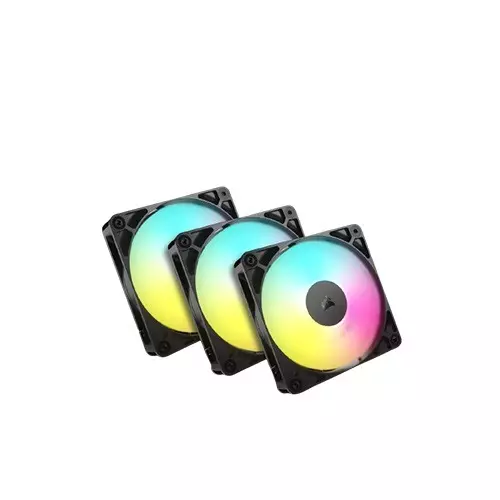 Corsair RS120 ARGB 120mm Triple Pack PWM Fans (Black) - 2