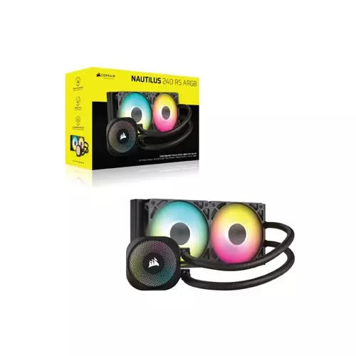 Corsair NAUTILUS 240 RS ARGB Liquid CPU Cooler- Black - 1
