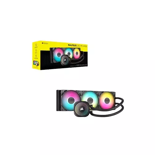 Corsair NAUTILUS 360 RS ARGB Liquid CPU Cooler (Black) - 9