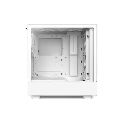 NZXT H5 Flow RGB Compact ATX Mid-Tower Case (White) - 1