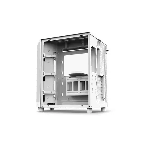 NZXT H6 Flow Compact Dual-Chamber Mid-Tower Airflow Case (White) - 4