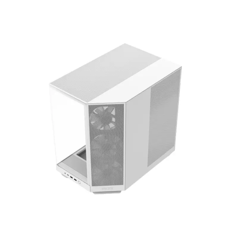 NZXT H6 Flow RGB Compact Dual-Chamber Mid-Tower Airflow Case (White) - 1