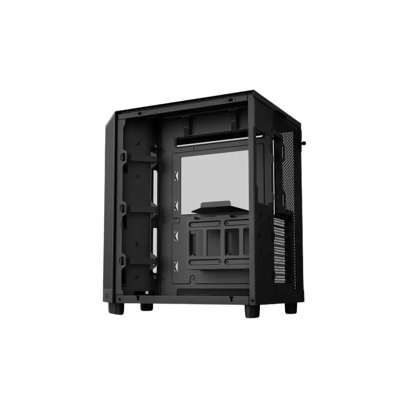 NZXT H6 Flow Compact Dual Chamber Mid Tower Airflow Case (Black) - 4