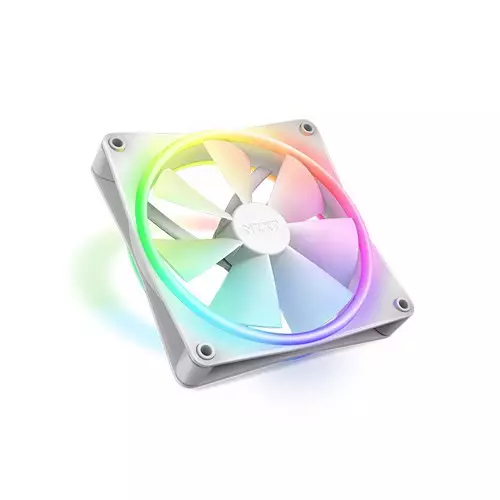 NZXT F140 RGB DUO 140mm RGB Casing Fan (White) - 1
