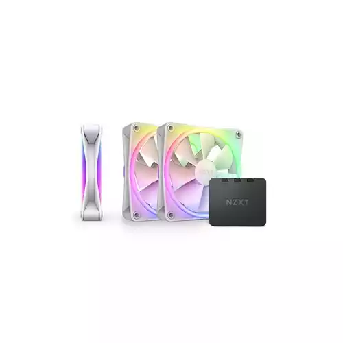 NZXT F120 RGB DUO 120mm RGB Casing Fan-Triple Pack (White)