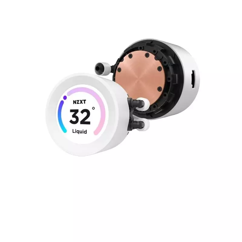 NZXT Kraken Elite 360mm RGB AIO CPU Liquid Cooler with LCD Display (White) - 4