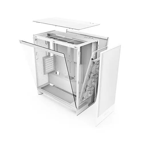 NZXT H7 Flow 2024 Edition Mid-Tower ATX Airflow Gaming Casing (White) - 2
